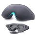 Eye Mask for Sleeping Blackout - AUPHIL 3D Contoured Eye Mask for Lash Extension Blindfold Sleeping Mask for Men Women Side Sleeper 100% Light Blocking Soft Weighted Sleep Eye Mask for Travel Flight Grey
