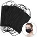 Black Disposable Face Masks - 100 Pcs 3-Ply Safety Mouth Covers for Men & Women - Buy Online on GoSupps.com
