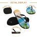 Mnsruu Tropical Beach Flip Flops - Palm Tree Sandals for Men & Women | Multi-Color Travel & Home Relaxation - Buy Online on GoSupps.com