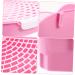 VILLFUL Box Rabbit Toilet Bunny Accessories Small Animal Critter Bath Pet Tub Plastic Cat Litter Tray 33X29.5X14CM Pink - Buy Online on GoSupps.com