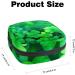 Women's Napkin Storage Bag - Green Four-Leaf Clover | Portable Menstrual Cup & Tapes - Ideal for First Periods - Buy Online on GoSupps.com