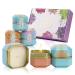 HOME & RELAX 6 Sets Tin Box Scented Candles Ideal Gift for Hydrotherapy Wedding Birthday Holiday Party Long Lasting Candles for Home Scented Candle Gift for her Monther Day Candle Gift