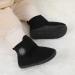 JIASUQI Baby Booties - Soft Winter Boots for Infants | Anti-Skid Newborn Crib Shoes (0-6 Months) | Black - Buy Online on GoSupps.com