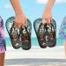 Buy Mnsruu Halloween Pumpkin Bat Tree Castle Flip Flops | XL Slippers for Men & Women - Perfect for Home Spa & Travel - Buy Online on GoSupps.com
