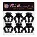 RC Roche Ornament 6 Pcs Womens Pumpkin Hair Claw Clips - No Slip Grip, Strong & Durable, Premium Quality Beauty Accessory - Medium Black (Pack of 6) - Buy Online on GoSupps.com