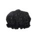 Shower Cap  Adjustable Shower Caps for Women  Extra Large Upgrade Double Waterproof Layers Hair Cap  Bath Caps Shower Hat Women Girls (Star-Black)