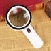 30 Times Portable Light Magnifying Glass 100mm Large Optical Lens High-Definition Lightweight for Viewing Books Newspapers Macular Degeneration Made in China - Buy Online on GoSupps.com