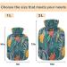 NAANLE Jungle Plants Hot Water Bottle 2L | Transparent Lid for Menstrual Cramps & Pain Relief | Hand & Foot Heat Therapy - Buy Online on GoSupps.com