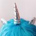 Gazechimp Women's Long Curly Wave Wig - Colorful Synthetic Hair with Silver Horn | International Shipping - Buy Online on GoSupps.com