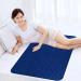 Washable Incontinence Bed Pad 34x52 Inch - Waterproof & Highly Absorbent - Dark Colored for Adults - Reusable Underpad - Navy - Buy Online on GoSupps.com