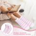 Hicarer Aloe Socks Moisturising Spa Socks Aloe Infused Socks Non Slip Lotion Fuzzy Socks for Women Repairing Softening Dry Feet Cracked Feet Skins Pink and White - Buy Online on GoSupps.com