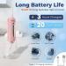 7AM2M Cordless Water Dental Flosser - Rechargeable Portable Teeth Cleaner with 6 Jet Tips & 3 Modes - Rose Pink - Ideal for Travel & Superior Oral Care - Buy Online on GoSupps.com
