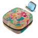 Menstruation pad bag with zipper women's napkin bag tampons collective bags for women and girls (tropical jungle flower pattern)