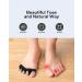 Meto Toe Separators (2 Count) - Toe Spacers, Straighteners, Stretcher & Bunion Corrector for Women/Men in Black - Buy Online on GoSupps.com