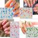 36 French Tip Nail Stickers | Self-Adhesive 3D Nail Art Supplies for Women | Abstract Design Nail Decals and Stamp - Buy Online on GoSupps.com
