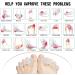 Medium Nude Toe Separators & Straighteners (1 Pair) for Men & Women - Bunion Corrector, Hammertoe Relief, Plantar Fasciitis - Size M - Buy Online on GoSupps.com