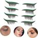 DOITOOL 4 pairs Eyelid Liners Eyelash Eyeliner Line Self-adhesive D Sticker Makeup Waterproof 1 count (Pack of 1) Green - Buy Online on GoSupps.com