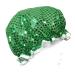 Wrapables Trendy Satin Shower Cap  Green Glitter