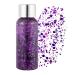 GL-TURELIFES MERMAID Mermaid Chunky Glitter Lidscay Glitter Body Gel Festival Glitter Cosmetics Face Hair Nail Make-up Long Long Lasting Sparkling 30 G (06 # purple) 06 # Lila