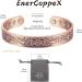 ENERCOPPEX Solid Copper Magnetic Bracelet - 99.9% Purity 8 Powerful Magnets Adjustable for Men & Women - Buy Online on GoSupps.com