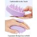 HEETA Scalp Massager - Soft Silicone Bristles for Hair Growth, Dandruff Removal, and Itch Relief - Purple - Buy Online on GoSupps.com