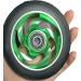 2 Pcs 4 Inch Wheelchair Front Wheels Wheel Replacement for Wheelchairs PU Solid Tyre Wheelchair Wheel