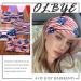 Olbye 4th of July Headbands - Patriotic USA Hair Accessories | American Flag Wide Turban Headband | Non Slip Elastic Hairband in Red, White, Blue | Stars and Stripes Independence Day Party Decor - Buy Online on GoSupps.com