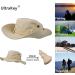 Ultrake Wide Brim Sun Protection Hat - Double-Layered Classic US Martial Arts Style Ideal for Fishing Hunting Camping - Khaki - Buy Online on GoSupps.com