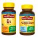 Nature Made Vitamin B1 100mg and Extra Strength Magnesium Oxide 400 mg