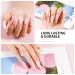 LanFo 6-Piece Pink Brown Glitter Nude Gel Nail Polish Set | UV LED Soak Off Manicure Kit for DIY Nail Art at Home - Buy Online on GoSupps.com