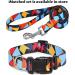 Mihqy Adjustable Soft Dog Collar - Bohemian Floral Geometric Design for Small Medium & Large Dogs (L: 38-63 cm) - Buy Online on GoSupps.com