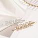 Bride Hair Clips - 2 Pcs Gold & Silver Rhinestone Letter Bobby Pins - Buy Online on GoSupps.com