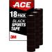 Ace Black Sports Tape 1.5 Inch X 10 Yard (Pack of 18) - 18.10 lbs | 289.6 oz - Buy Online on GoSupps.com