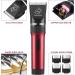 Sminiker Dog Clippers Low Noise Dog Grooming Kit Rechargeable Pet Clippers Cordless Dog Clipper Professional Dog Trimmer Suitable for Dogs Cats and Other Pets(Red) - Buy Online on GoSupps.com