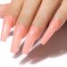 AIMEILI Peach Glitter Shimmery Gel Nail Polish 10ml - Soak Off UV LED Nail Lamp Gel Polish for Sparkly Natural Nail Art - Buy Online on GoSupps.com