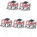 Warmhm 10 Sets Cake Insert Decor Party Supplies Graduation Cake Toppers Graduation Cupcake Topper Cake Picks Grad Cupcake Toppers European and American Plug-in Red Paper Redx2pcs 16.00X13.00X0.10CMx2pcs - Buy Online on GoSupps.com