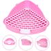 VILLFUL Box Rabbit Toilet Bunny Accessories Small Animal Critter Bath Pet Tub Plastic Cat Litter Tray 33X29.5X14CM Pink - Buy Online on GoSupps.com