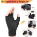 LTXB Women's Fingerless Copper Arthritis Gloves - Pain Relief for Carpal Tunnel, Joint Swelling - Ideal for Typing, Gaming - Small - Buy Online on GoSupps.com