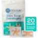 Tru Colour Knuckle & Fingertip Bandages | Flexible Fabric Beige Skin Tone 20 Count - International Shipping Available - Buy Online on GoSupps.com