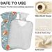 Buy Naanle Striped Flower Fox Hot Water Bottle - 2L Large Waterproof Cover for Heat & Cold Therapy - Perfect for Pain Relief & Comfort - Buy Online on GoSupps.com