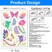 Mocossmy Butterfly Temporary Tattoos for Kids - Metallic Glitter Fairy Design - 4 Sheets, Waterproof, Fake Tattoos & Nail Stickers - Perfect for DIY Crafts, Girls Birthday Party Favor - Buy Online on GoSupps.com