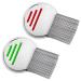 2 pieces smooth lice comb stainless steel extra fine nissen ridge reusable metal lice comb for children pets and adults head lice treatment (red and green)