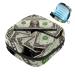 Menstrual Pad Bag with Zipper Ladies Napkin Bag Tampons Collection Bag for Women and Girls (US Dollar Money)