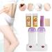 Wax Epilation WachSerhitzer roller heating set double-roll-on-heat effect + warm wax + wooden spatula + wax paper strips for depilation