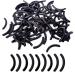 Honbay 100PCS Silicone Eyelash Curler Pads Curler Replacement Refills Pads for Universal Eyelash Curler Standard Curlers (Black)