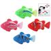 Iwobi 4 pieces simulation tropical fish electronic fish battery -operated plastic mini fish toys for bathing toys cats aquarium toy swimming pool children learning toys