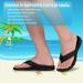 Everhealth Men's Arch Support Flip Flops - Orthotic Sandals for Comfortable Walking - Black, Size 9 - Buy Online on GoSupps.com