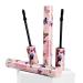Lovelycat Waterproof anti sweat non discoloration dyeing long roll thick eye black black plump eye black lengthening thickness curling eyelashes for a long time (2PC)