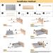 Topmart Cat Hammock Wall Mounted - Gray | Cat Wall Furniture for Sleeping, Playing & Climbing | Cat Wall Shelves & Perch for Indoor Cats (Up to 35lbs) - Buy Online on GoSupps.com