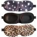3 Pack Sleep Mask Set - Blackout Eye Masks with 3D Contoured Design for Men and Women - Includes Ear Plugs - Perfect for Travel, Nap, Meditation, and Night's Rest - Buy Online on GoSupps.com